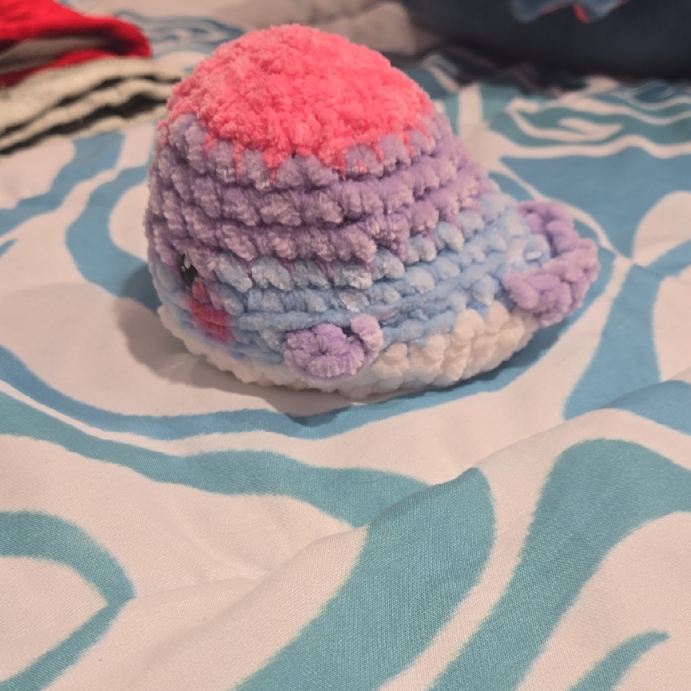 Homemade Pink and Purple Stuffed Animal